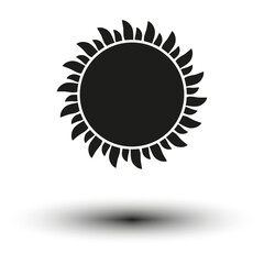 Sun icon. Vector illustration. EPS 10.