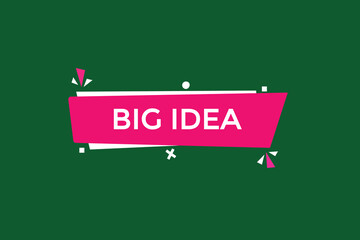 new website, click button learn big idea, level, sign, speech, bubble  banner
