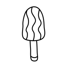Ice cream of doodle clip art vector illustration