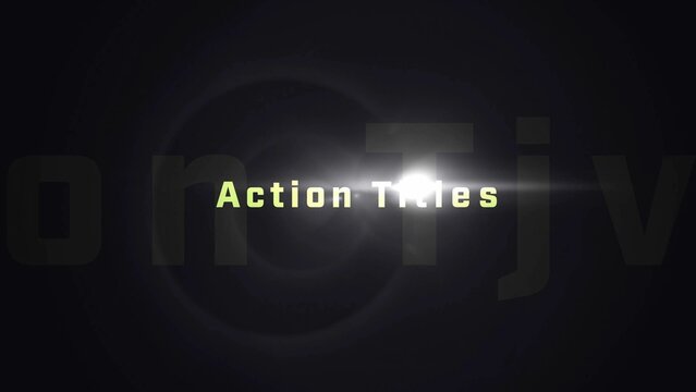 Action Titles with Flare Effects