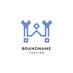 Fototapeta premium Letter W logo Modern Elegant Logotype Design Template.