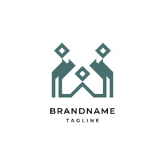 Letter W logo Modern Elegant Logotype Design Template.