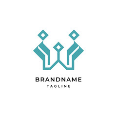 Letter W logo Modern Elegant Logotype Design Template.