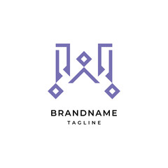 Letter W logo Modern Elegant Logotype Design Template.