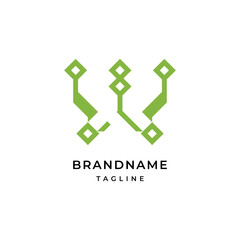 Letter W logo Modern Elegant Logotype Design Template.