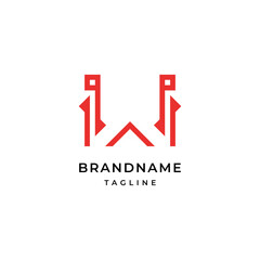 Letter W logo Modern Elegant Logotype Design Template.