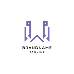 Letter W logo Modern Elegant Logotype Design Template.