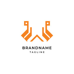 Letter W logo Modern Elegant Logotype Design Template.