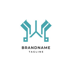 Letter W logo Modern Elegant Logotype Design Template.