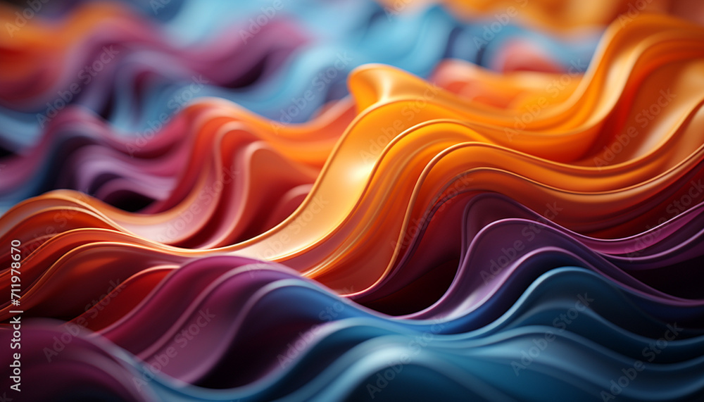Poster abstract backdrop with flowing wave pattern in vibrant colors generated by ai