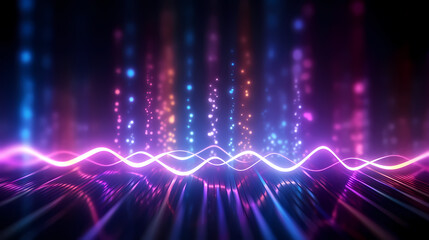 Abstract background and data transfer concept, abstract line art background