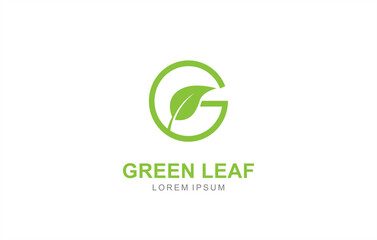 G Letter Leaf logo template for symbol of business identity