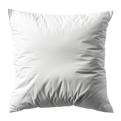 white blank pillow on a transparent background