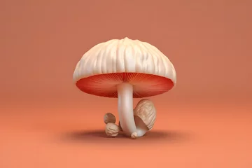 Fotobehang 3d rendering Portobello Mushroom © Ky