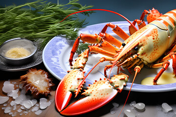 Lobster Thermidor. Generative AI.