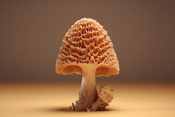 3d rendering Morel Mushroom - obrazy, fototapety, plakaty