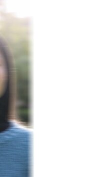 Portrait In and Out Transition for Media