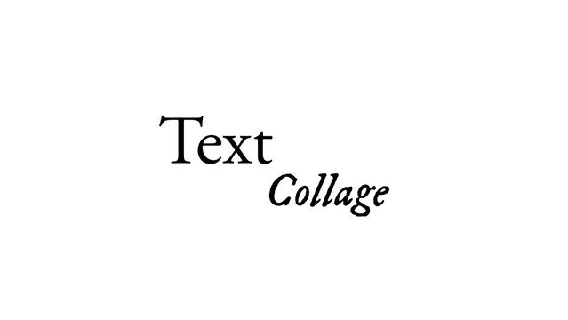 Serif Font Collage Title Sequence Overlay