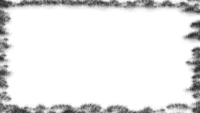 Animated frame with spots or clouds
