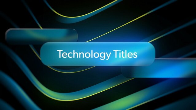 Tech Titles with Glass Background and Search Field