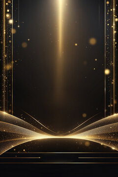 Golden background template