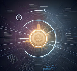 The stock market business concept comes to life as a financial chart illuminates the screen against. Visual representation of financial on screen graph, illuminating economic metrics Generative Ai