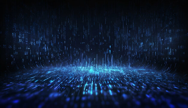 abstract binary code background concept.