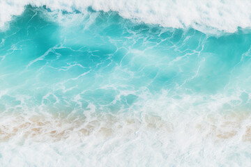 Obraz premium blue teal ocean waves beach background wall texture pattern seamless wallpaper