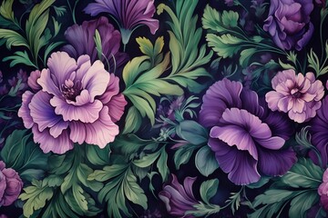 colourful floral pattern