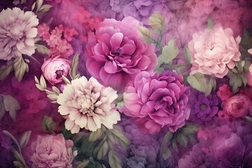 colourful floral pattern