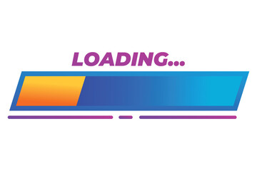 Loading Progress Bar Sticker Design