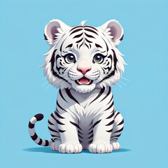 Cartoon baby white tiger #27