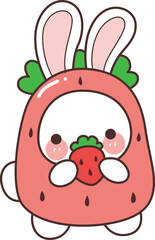 Icon of bunny costume,, can be use for Halloween stickers, christmas stickers, animal stickers, etc.