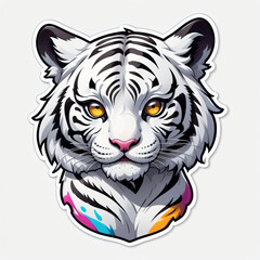 white tiger sticker #9