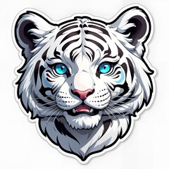 white tiger sticker #3