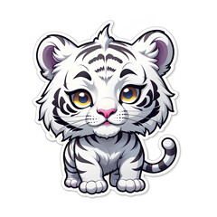 white tiger sticker #2