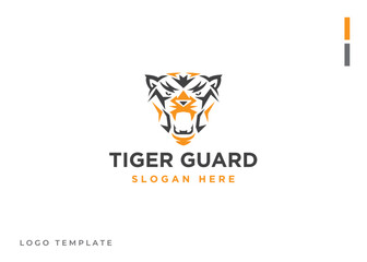 Obraz premium Guardian Tiger Logo Vector