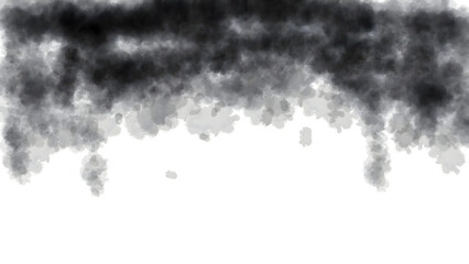 black watercolor splash