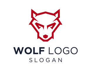 Logo design about Wolf on a white background. made using the CorelDraw application.