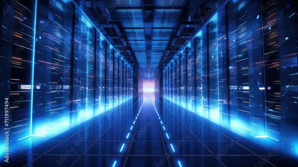 Poster digital data internet background illustration online network, communication web, cloud cybersecurity