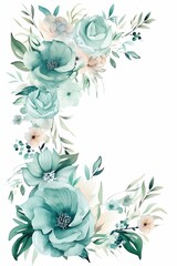 Fairy tale wallpaper mint green