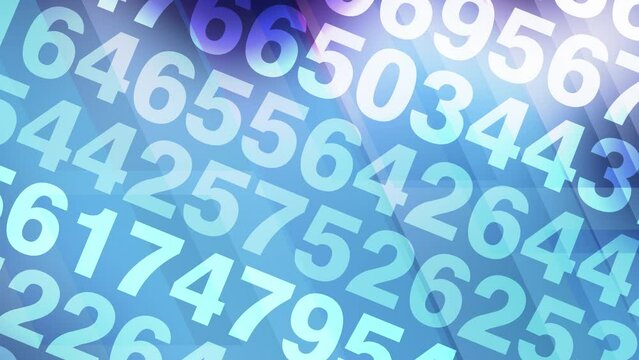 Science meets numbers abstract background of numerical data combining algorithms, random numbers, and machine learning for scientific prediction and simulation