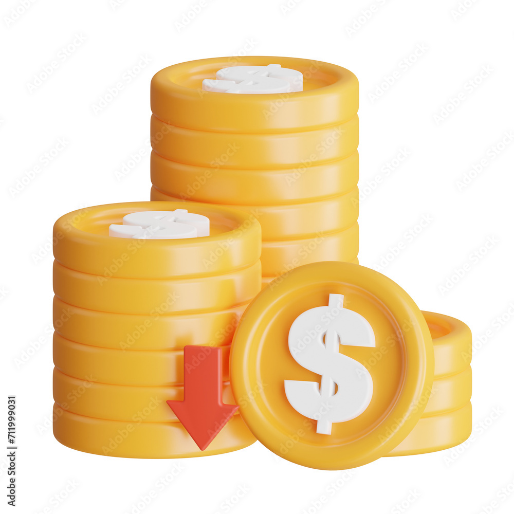 Poster 3d recession model building stability amidst uncertainty. 3d illustration, 3d element, 3d rendering.