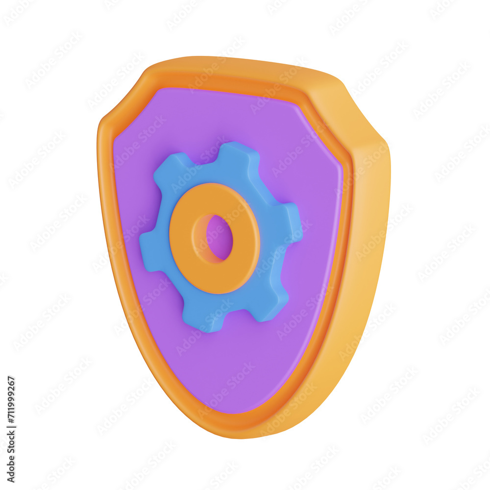 Poster 3d safety model prioritizing employee well-being. 3d illustration, 3d element, 3d rendering. 3d visu