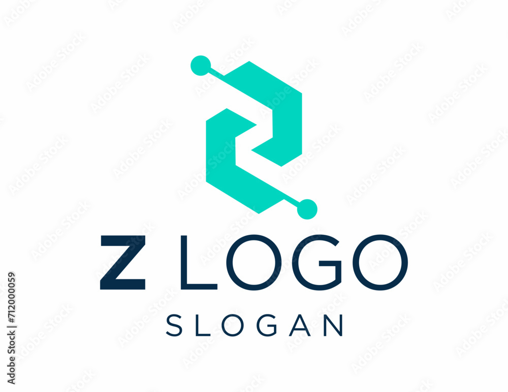Poster logo design about letter z on a white background. made using the coreldraw application.