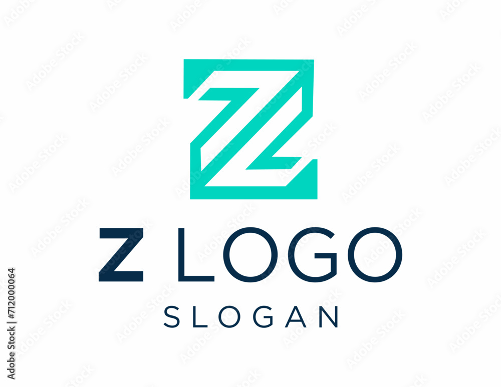 Poster logo design about letter z on a white background. made using the coreldraw application.