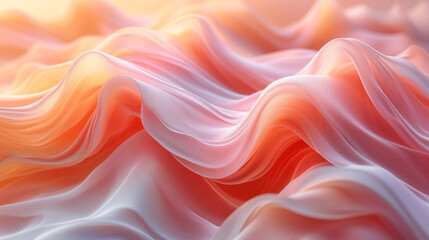 Obraz premium Flowing Fabric in Warm Hues