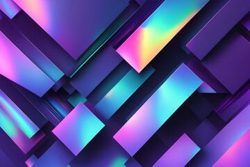 Abstract 3d holographic background - obrazy, fototapety, plakaty