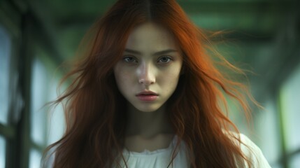 Naklejka premium Beautiful girl