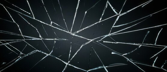 Broken glass. Generative AI technology.	
